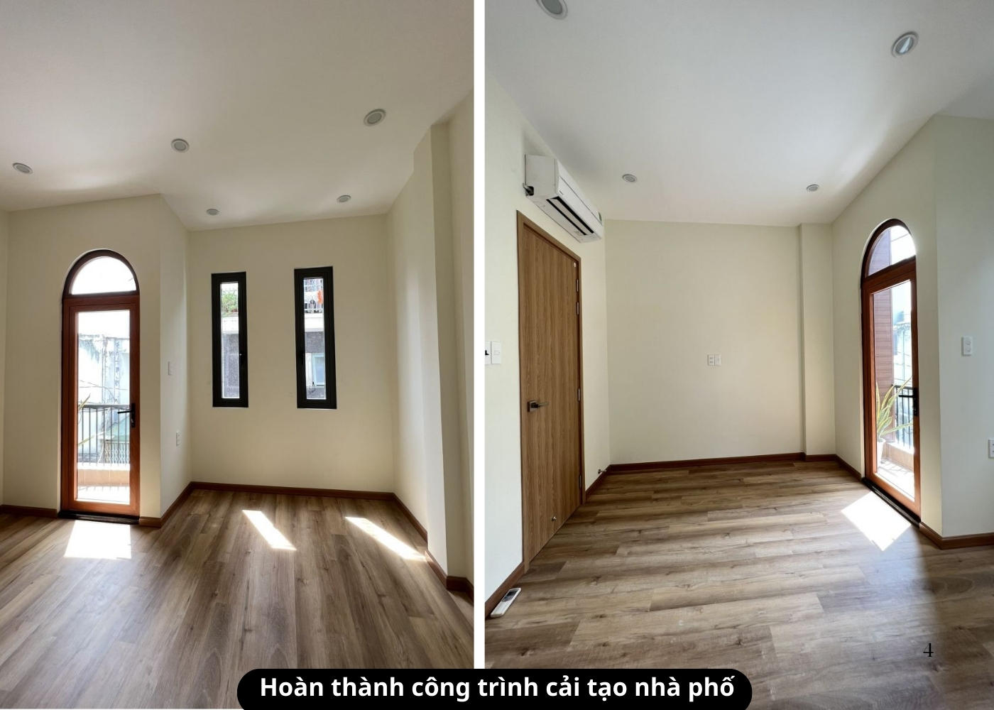 Cải tạo nhà phố 2 tầng mái bằng