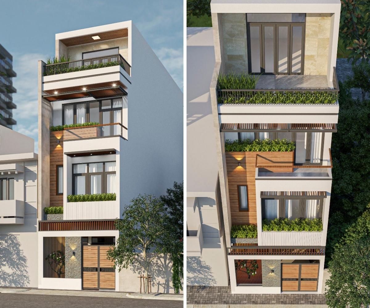 Nhà phố 3 tầng 1 tum