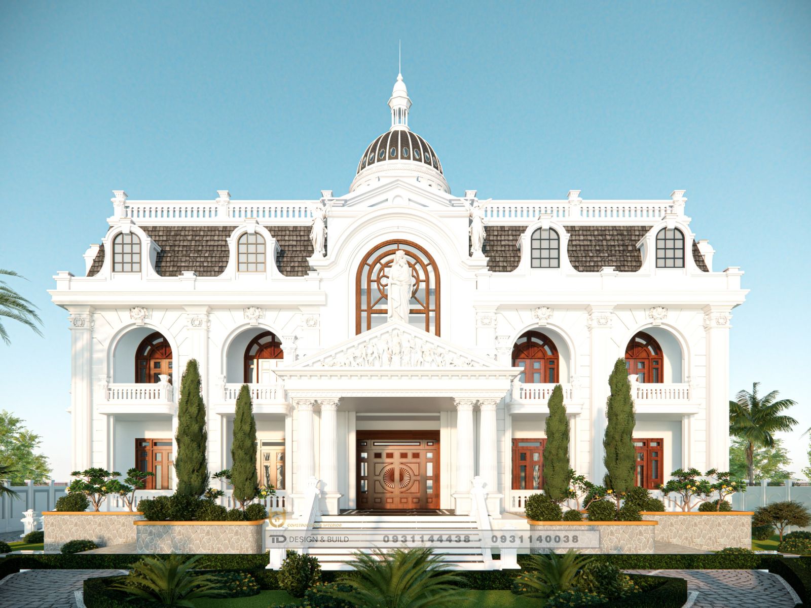 thiết kế biệt thự 2 tầng 468m2.2