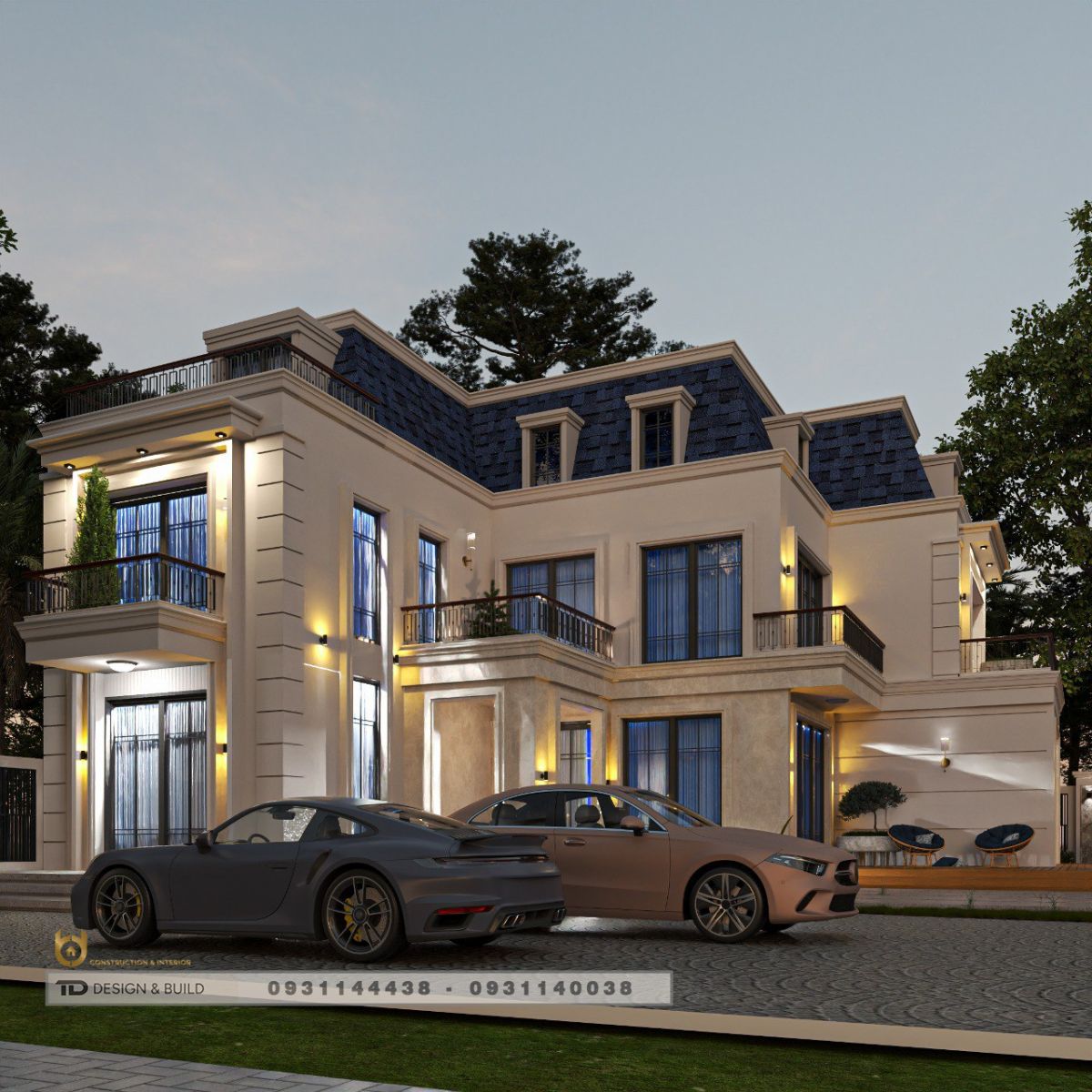 Mẫu biệt thự Tân Cổ Điển 224m2-3