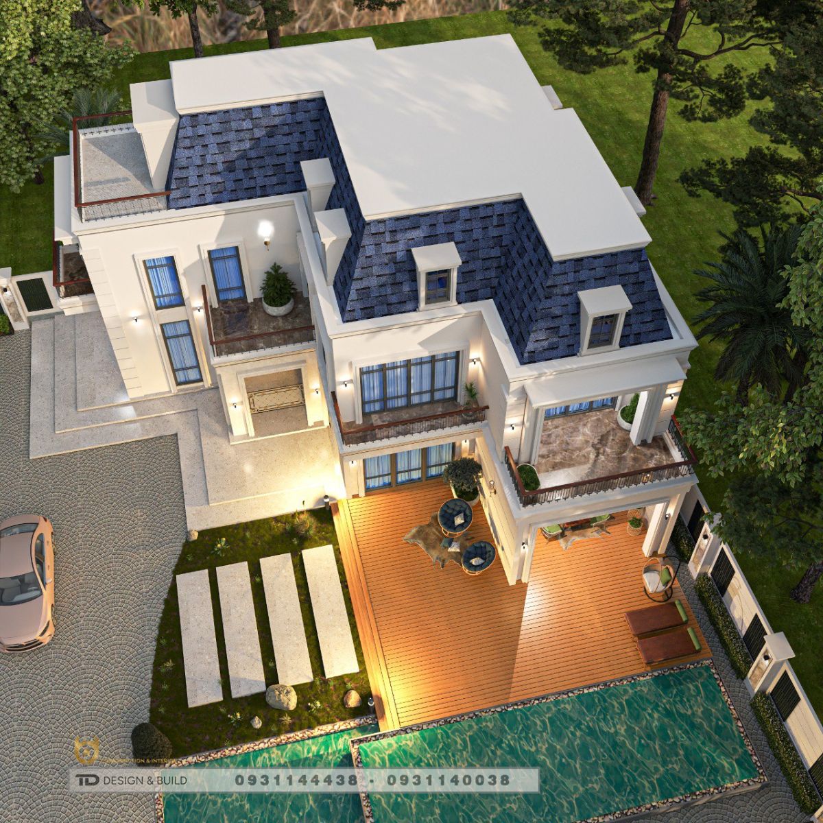 Mẫu biệt thự Tân Cổ Điển 224m2-4