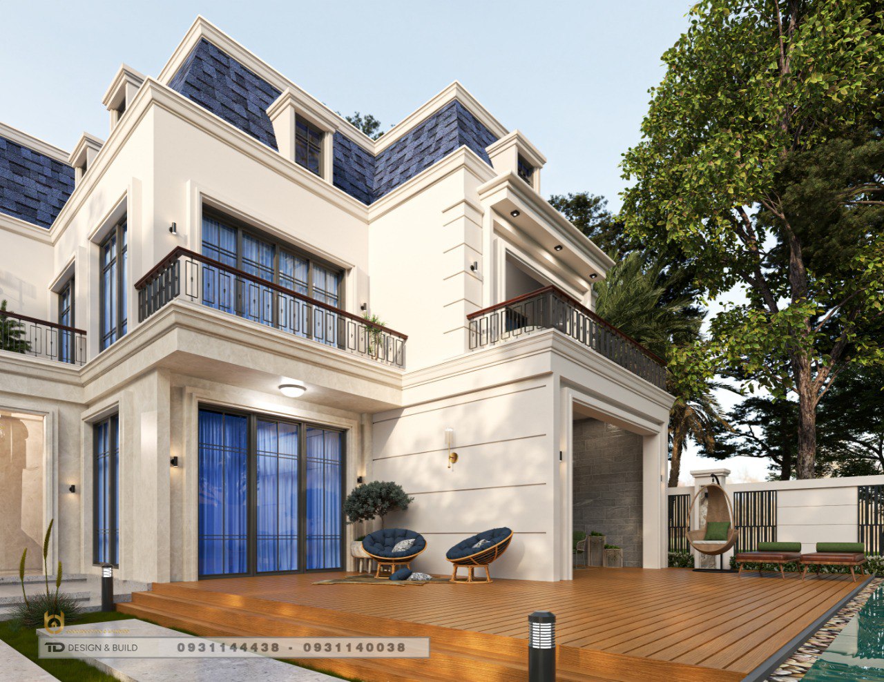 Mẫu biệt thự Tân Cổ Điển 224m2-1