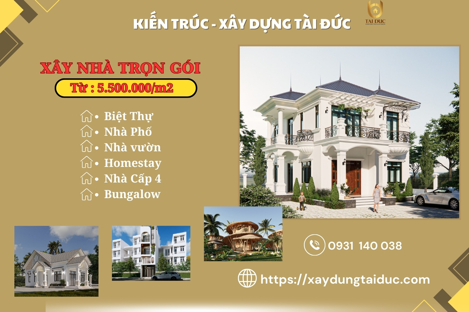 Tài Đức - Giải pháp xây dựng trọn gói giúp bạn kiểm soát chi phí hiệu quả