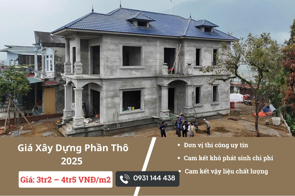 xây dựng phần thô 2025
