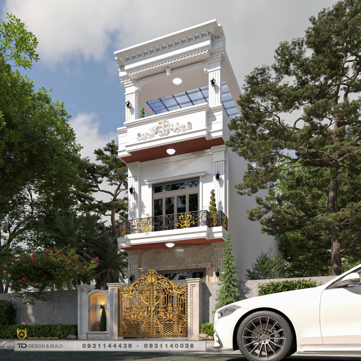 Mẫu thiết kế nhà phố 100m2.2