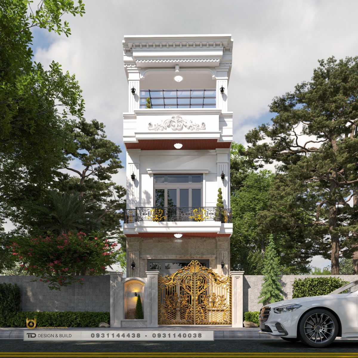 Bảng giá thiết kế - thi công nhà phố 100m2