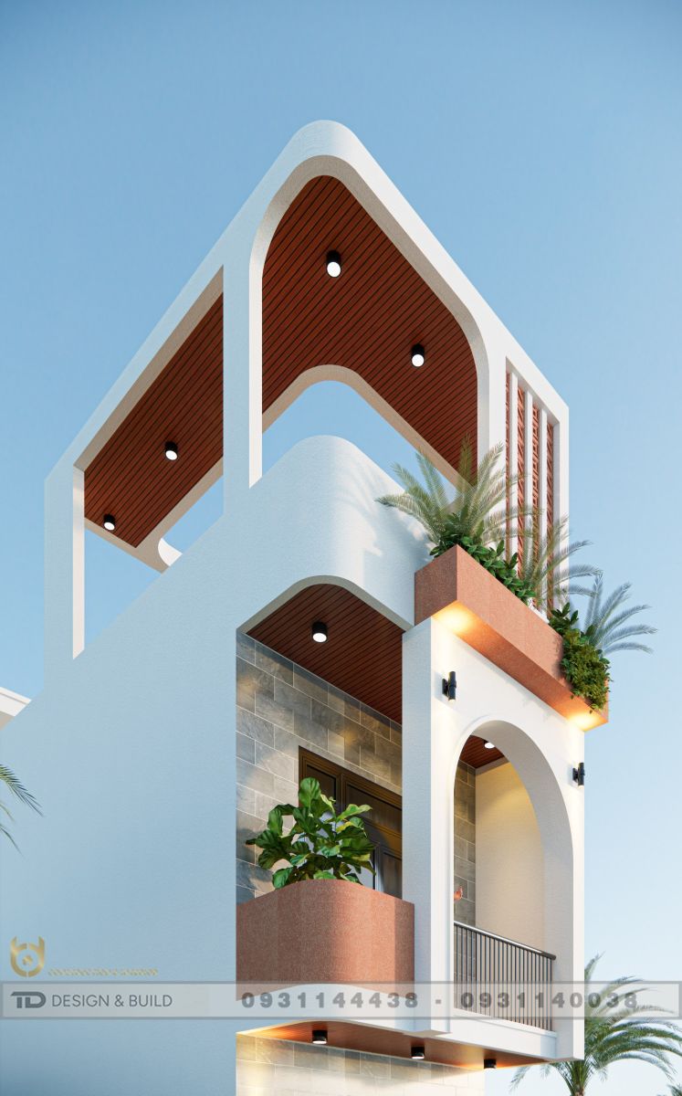 thiết kế nhà phố 96m2 1 trệt 1 lầu.7