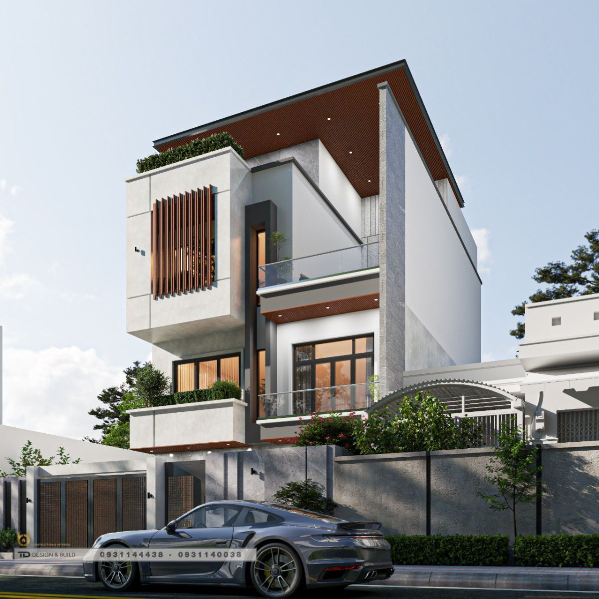 Giá thiết kế nhà ống 2 tầng 1 tum là bao nhiêu