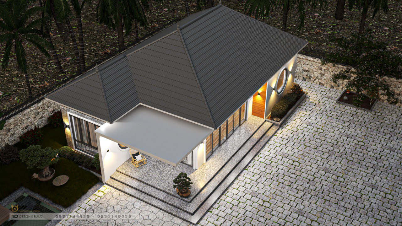 Thiết Kế Nhà Cấp 4 Mái Nhật 170m2.2