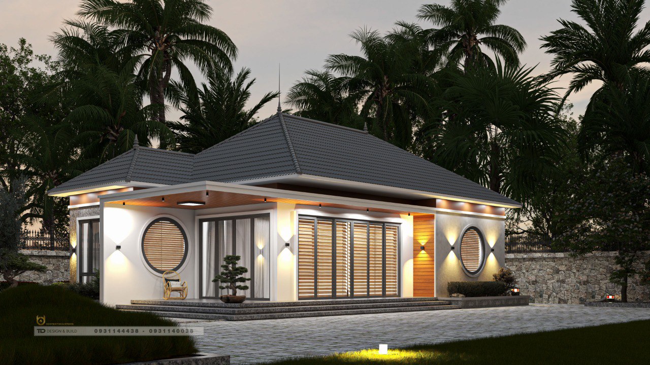 Thiết Kế Nhà Cấp 4 Mái Nhật 170m2.3