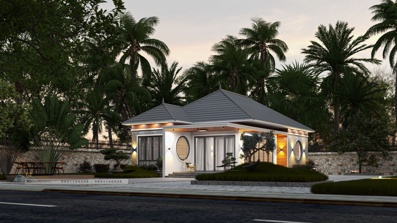 Thiết Kế Nhà Cấp 4 Mái Nhật 170m2.4