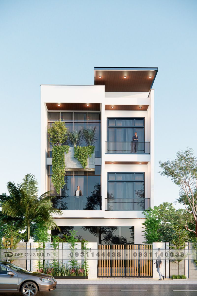 Mặt tiền nhà phố hiện đại