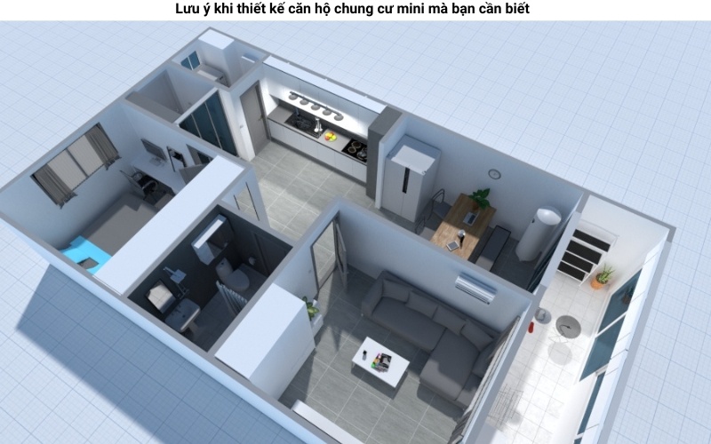 Lưu ý khi thiết kế căn hộ chung cư mini mà bạn cần biết 